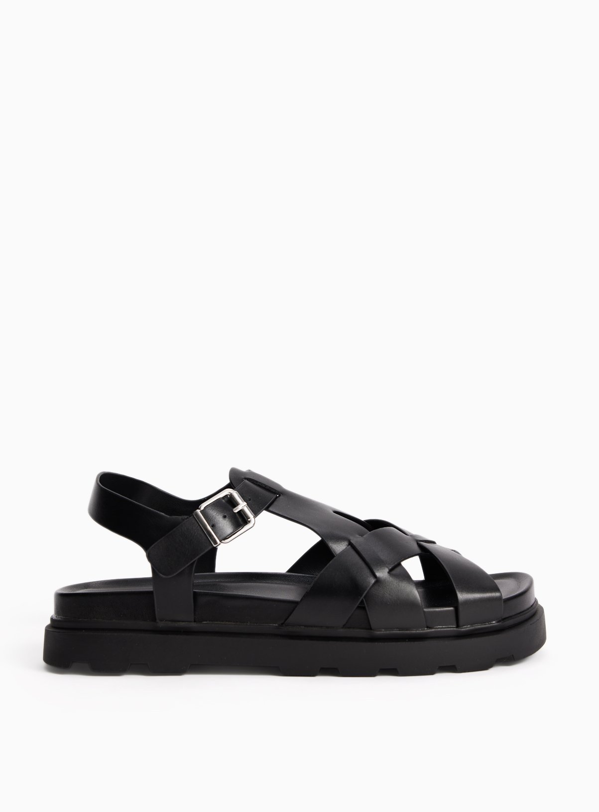 Black Chunky Cleated Sandals 5 - Image 2 thumbnail