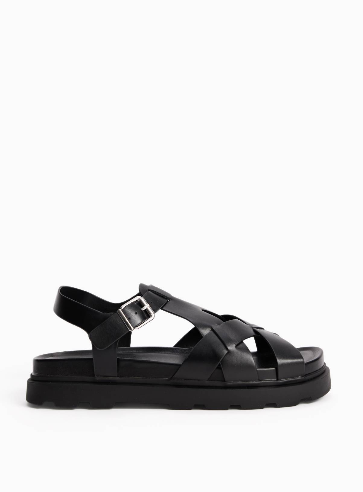 Black Chunky Cleated Sandals 5 - Image 2