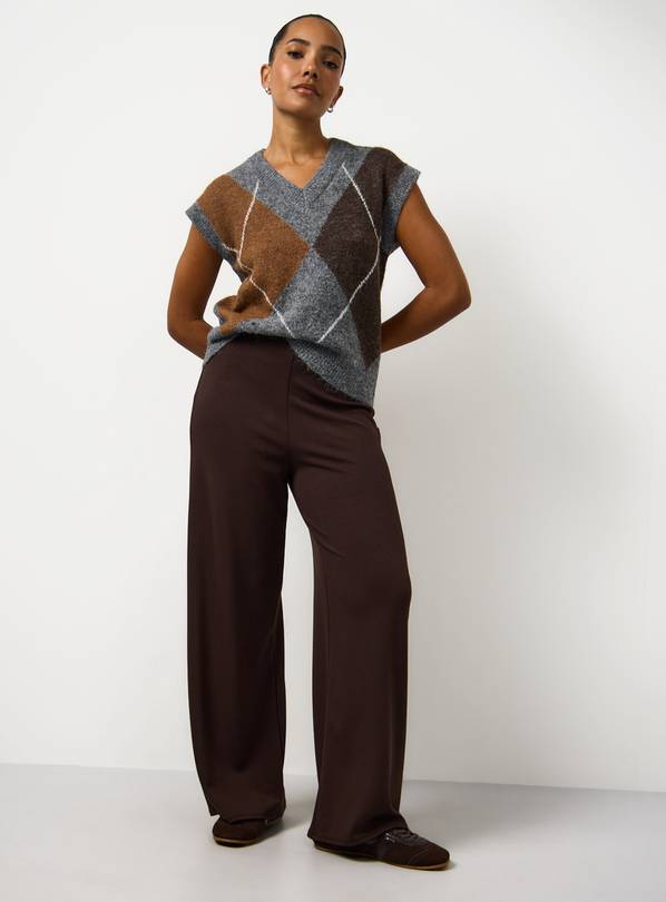 Brown Wide Leg Trousers 18