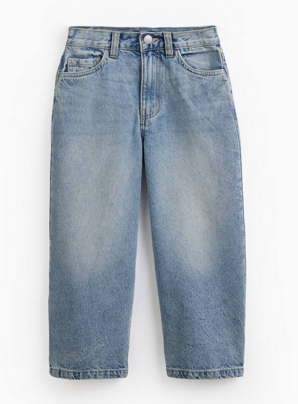 Light Blue Sun Bleached Wide Leg Jeans 9 years