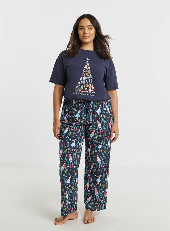 SIMPLY BE Matching Family Pretty Secrets Pyjama Set Womens 12-14