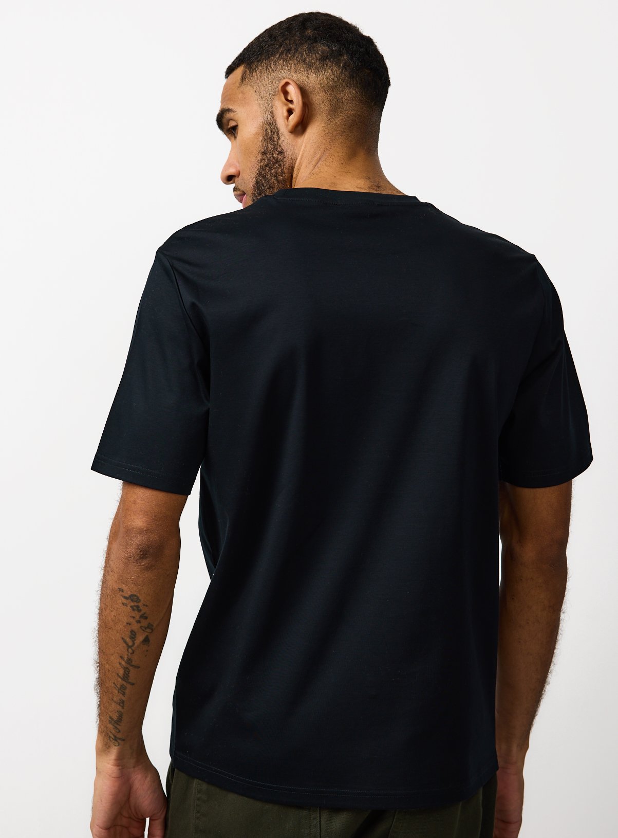 Black Supima Cotton T-Shirt M - Image 5 thumbnail