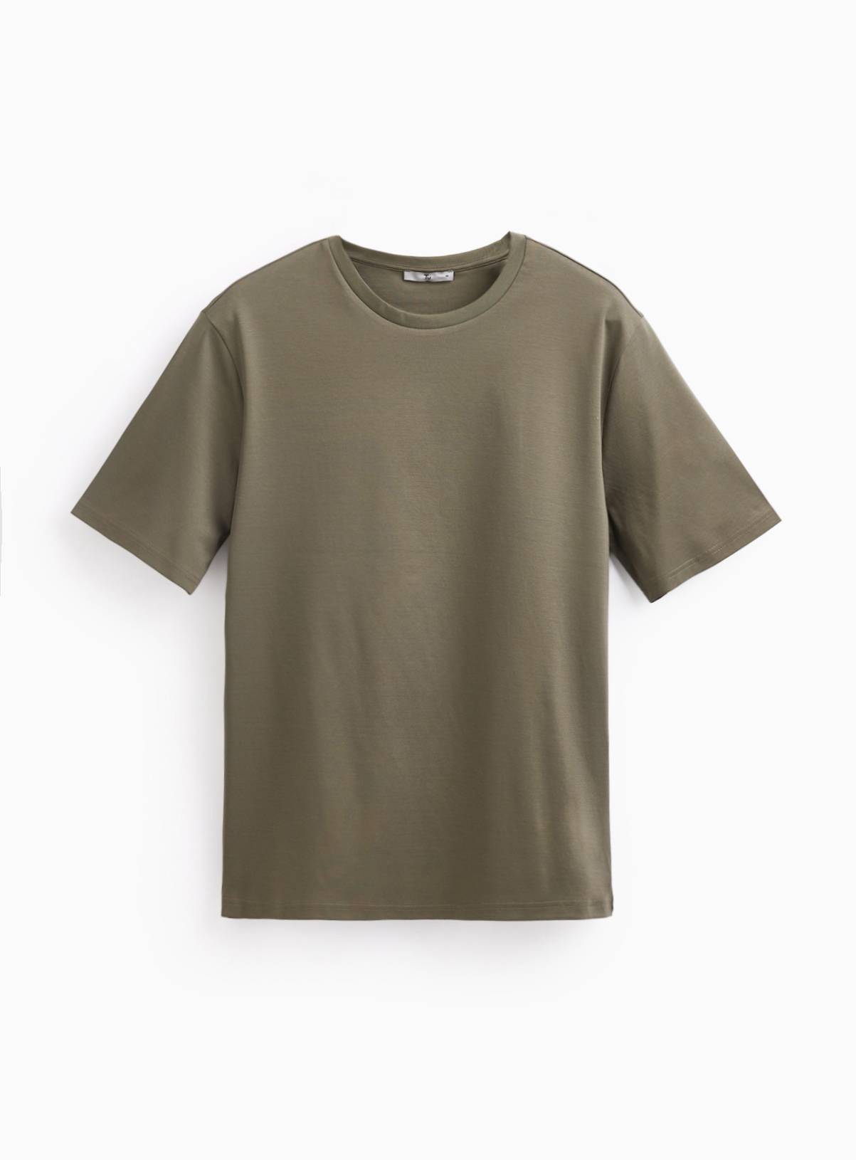 Khaki Supima Cotton T-Shirt XXL - Image 3