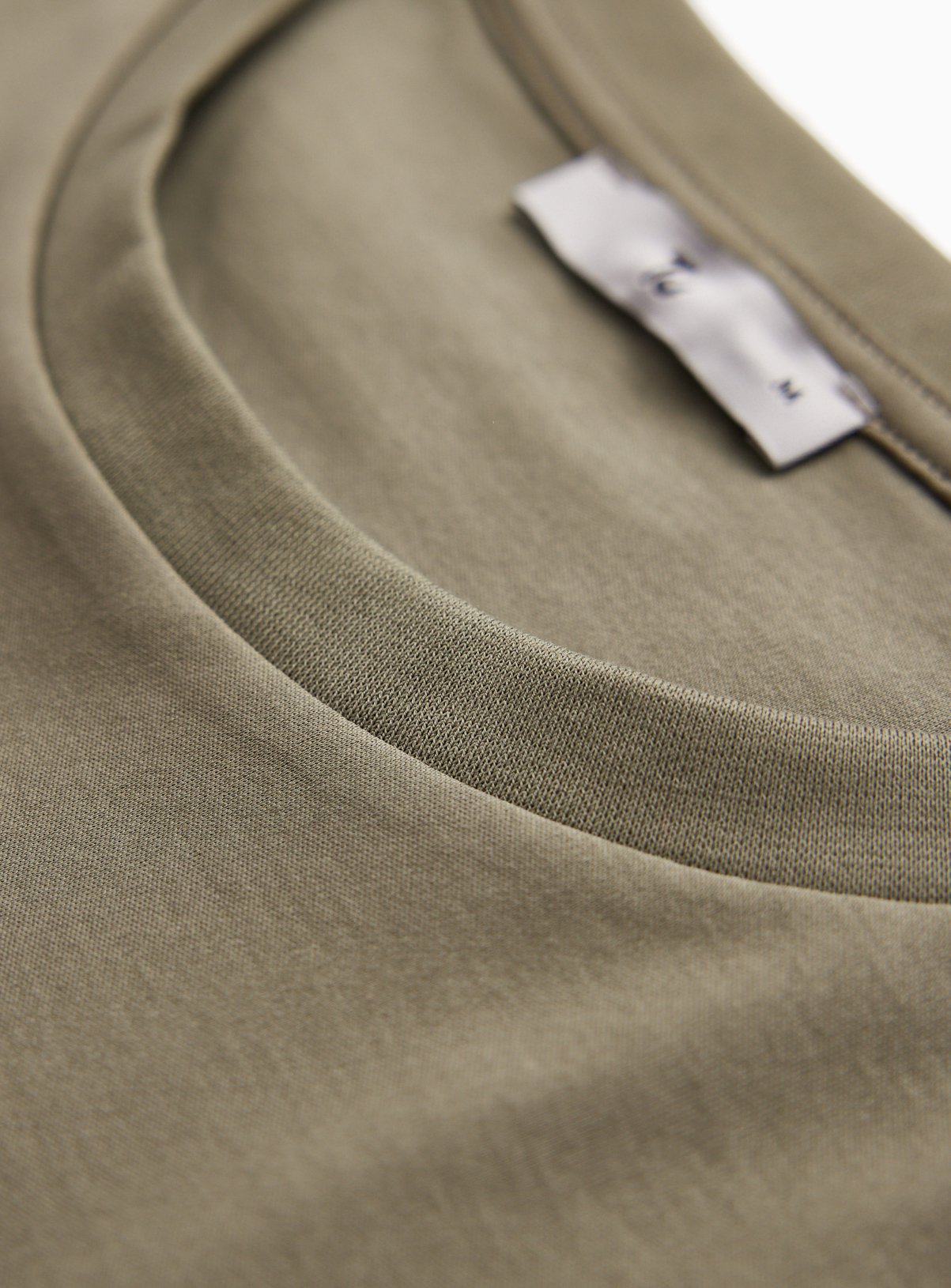 Khaki Supima Cotton T-Shirt XXL - Image 4 thumbnail