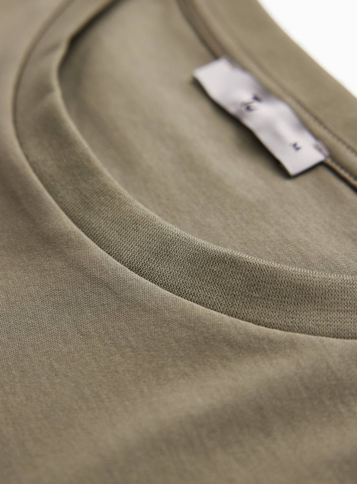 Khaki Supima Cotton T-Shirt XXL - Image 4