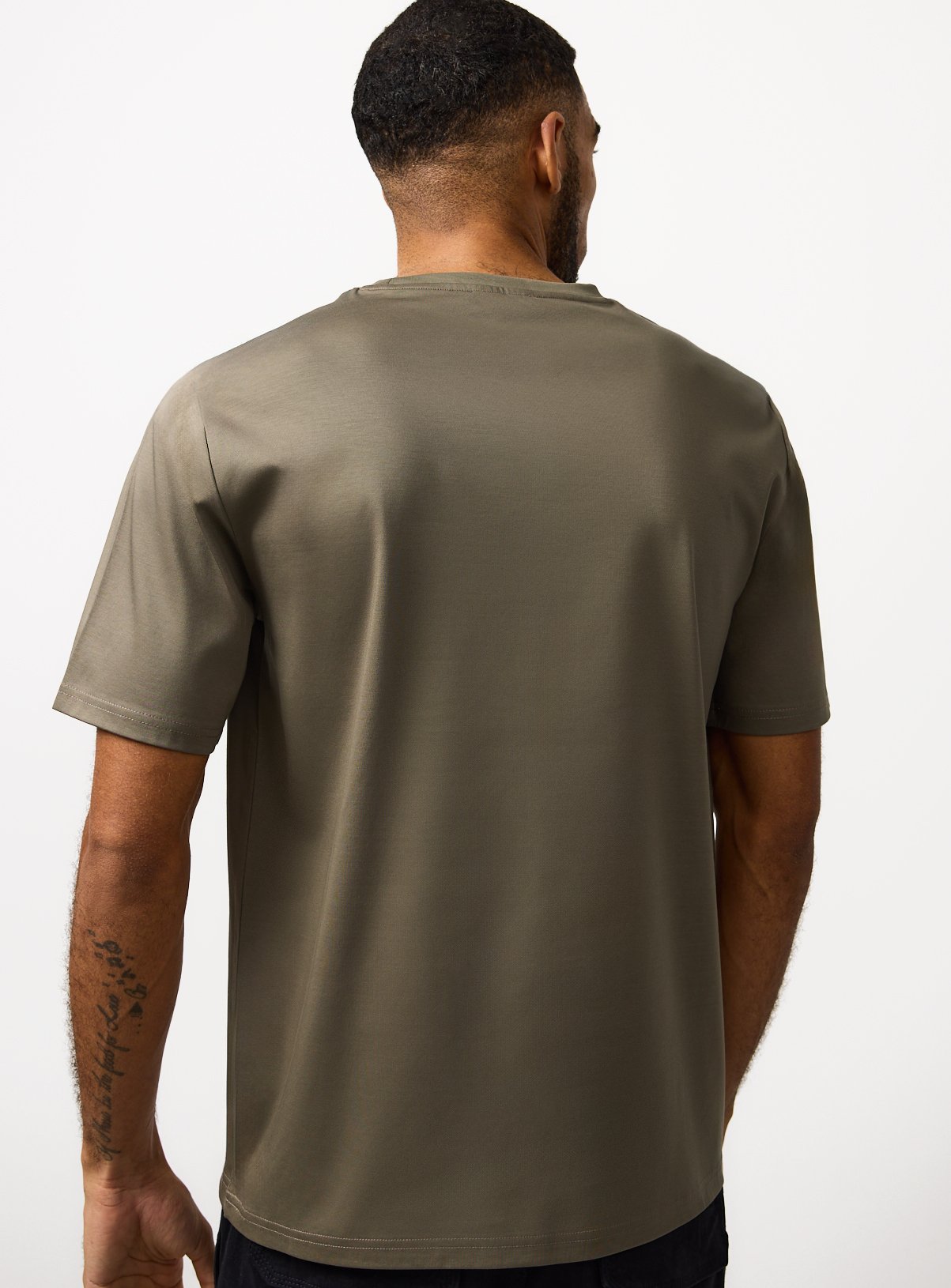 Khaki Supima Cotton T-Shirt XXL - Image 5 thumbnail