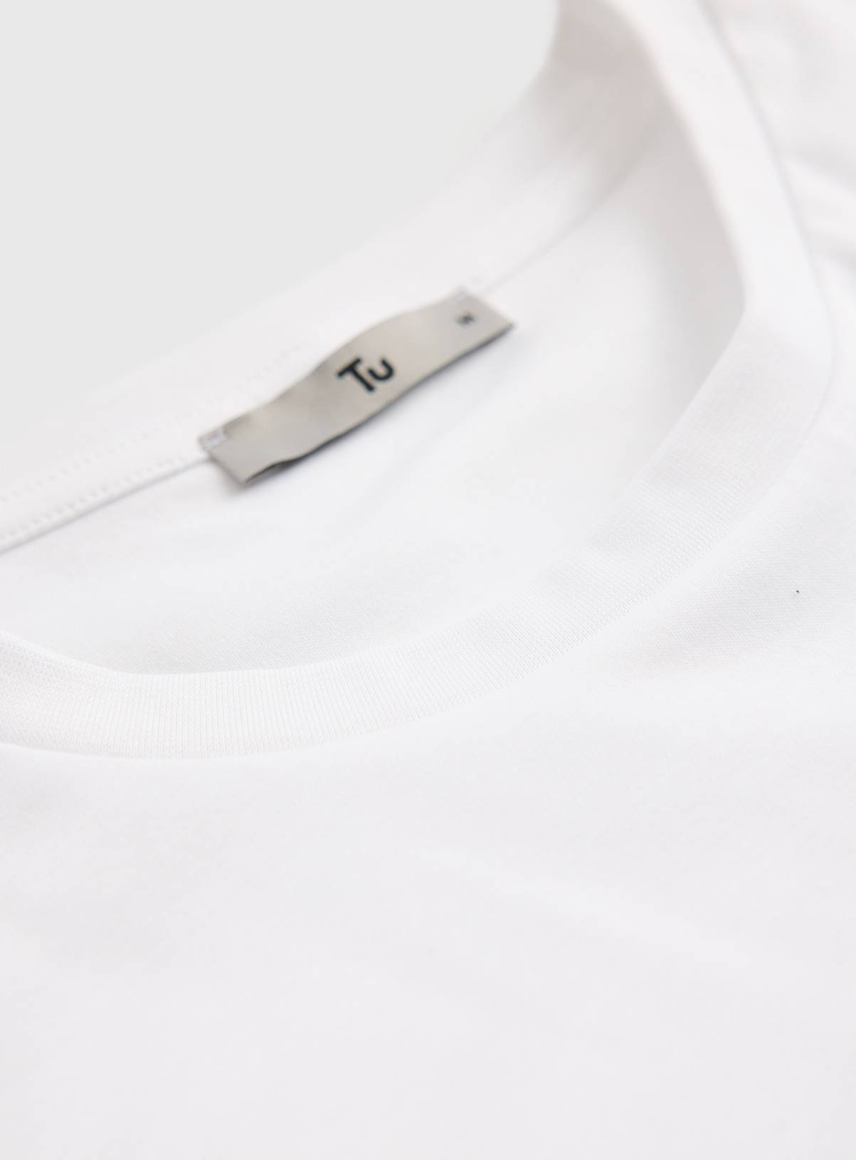 White Supima Cotton T-Shirt XL - Image 4