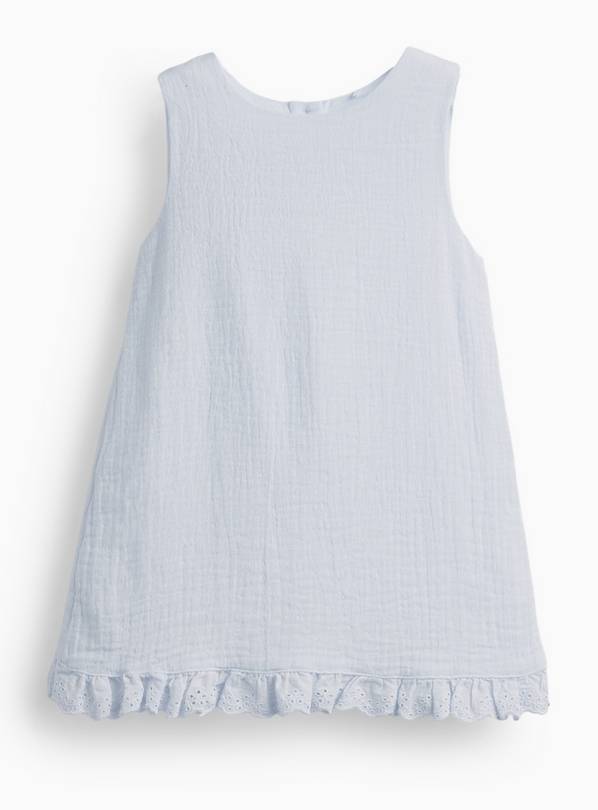 Blue Sleeveless Dress Up to 3 mths