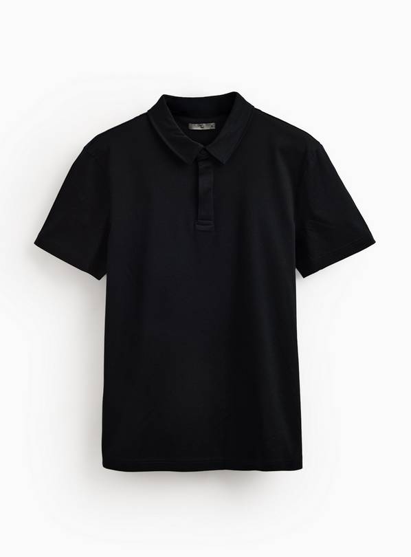 Black Supima Cotton Polo Shirt XXXXL