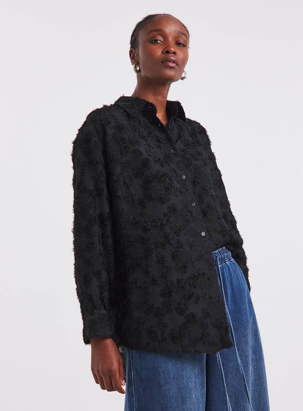 SIMPLY BE Textured Fluffy Shirt 32