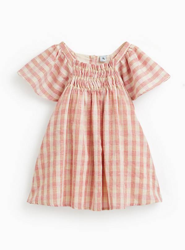 Pink Gingham Dress 2-3 years
