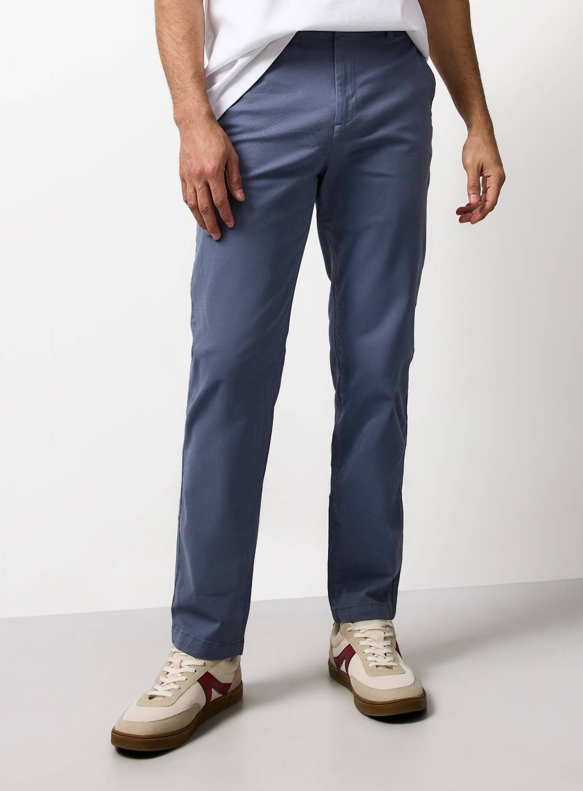 Blue Slim Fit Chinos 42L - Image 2