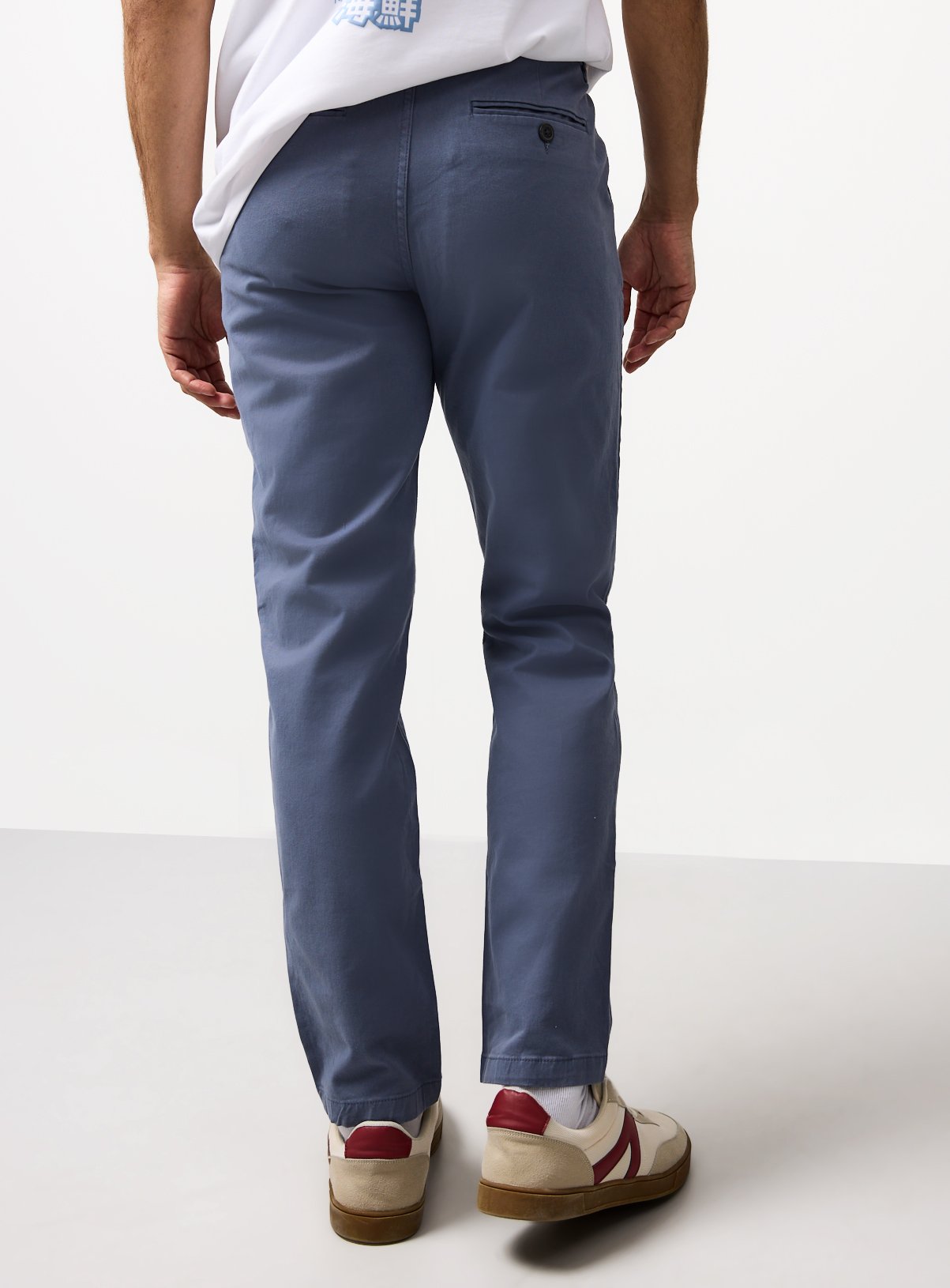 Blue Slim Fit Chinos 42L - Image 5 thumbnail