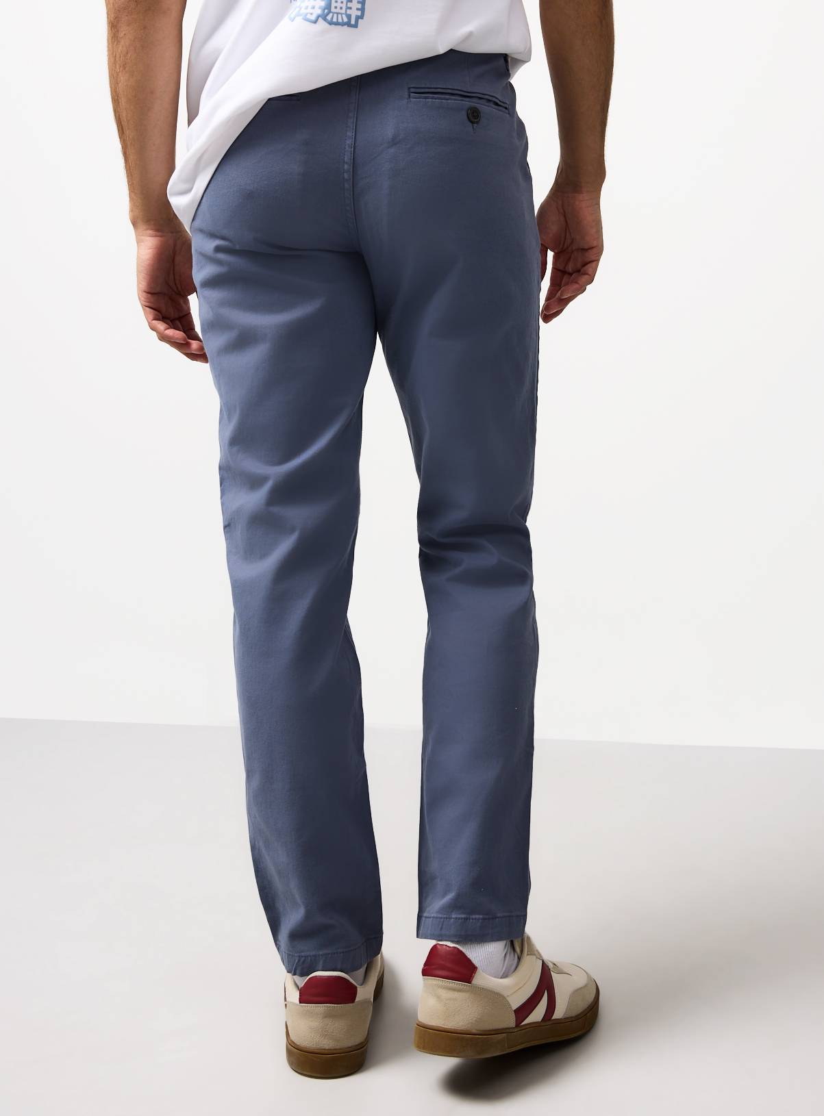 Blue Slim Fit Chinos 42L - Image 5