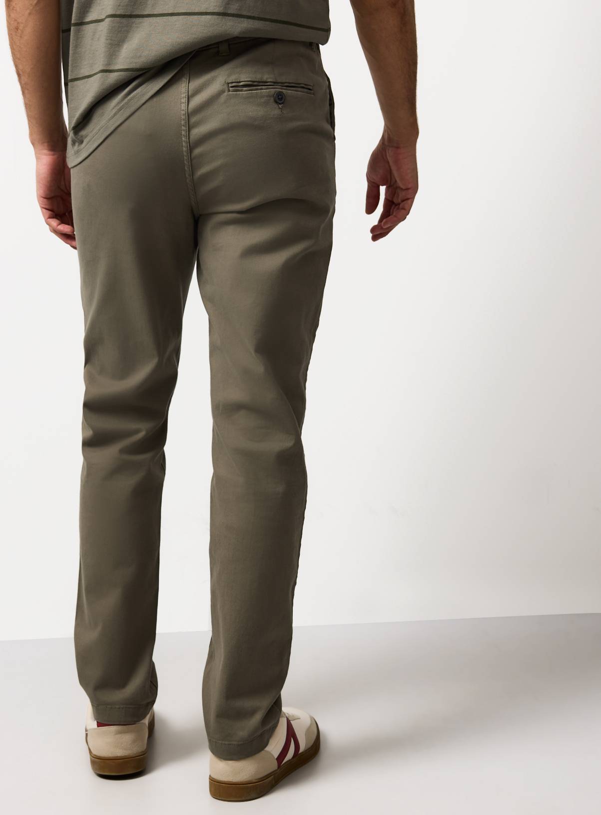 Khaki Slim Fit Chinos 38S - Image 5