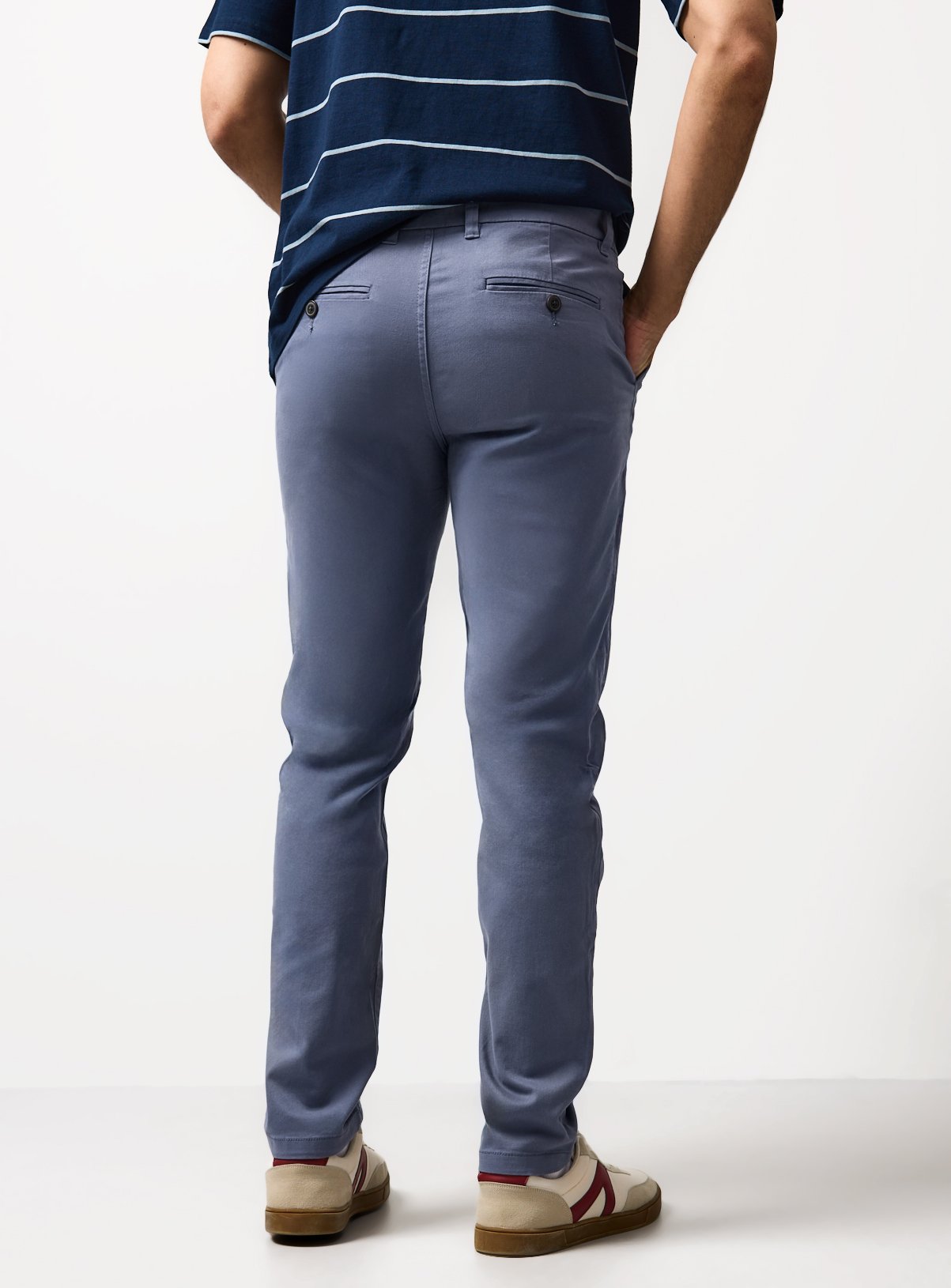 Blue Skinny Fit Chinos 32S - Image 5 thumbnail