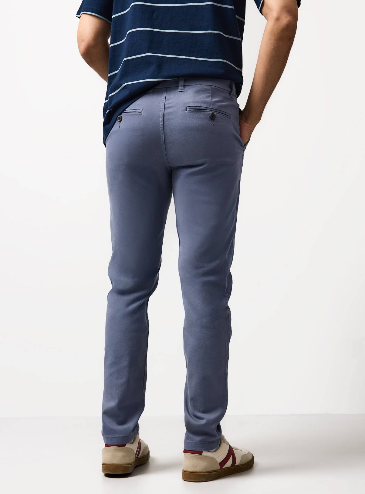 Blue Skinny Fit Chinos 32S - Image 5