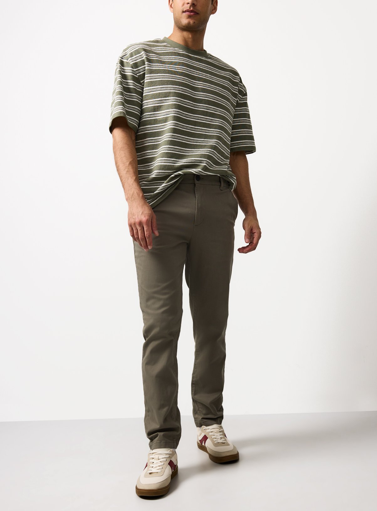 Khaki Skinny Fit Chinos 44R - Image 1 thumbnail