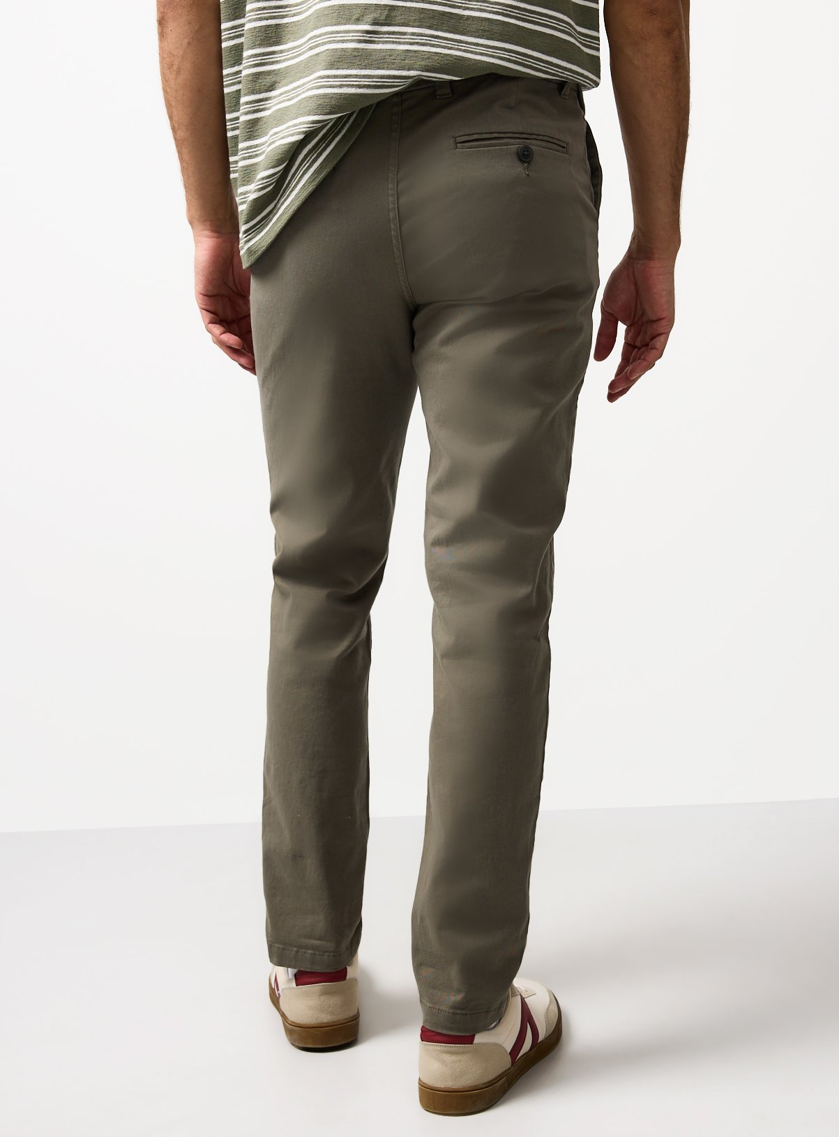 Khaki Skinny Fit Chinos 44R - Image 5 thumbnail