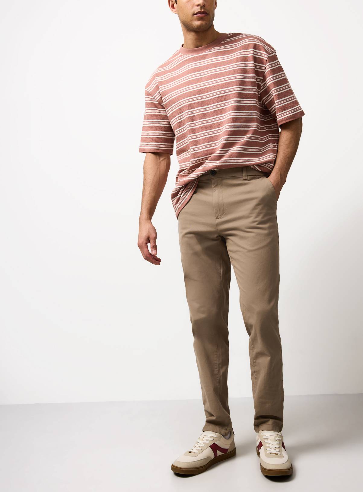 Stone Skinny Fit Chinos 40L - Image 1