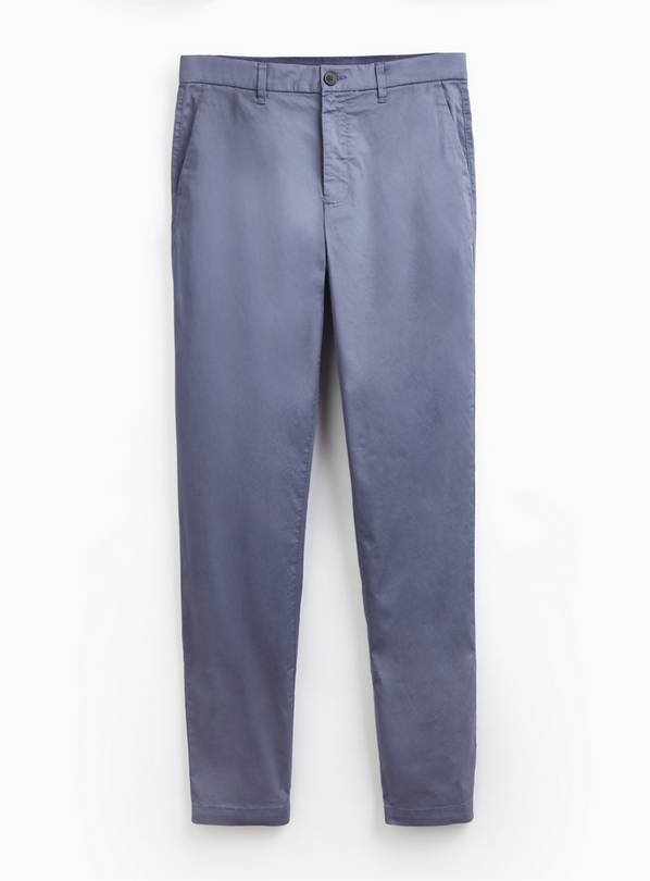 Blue Lightweight Slim Fit Chinos 30S