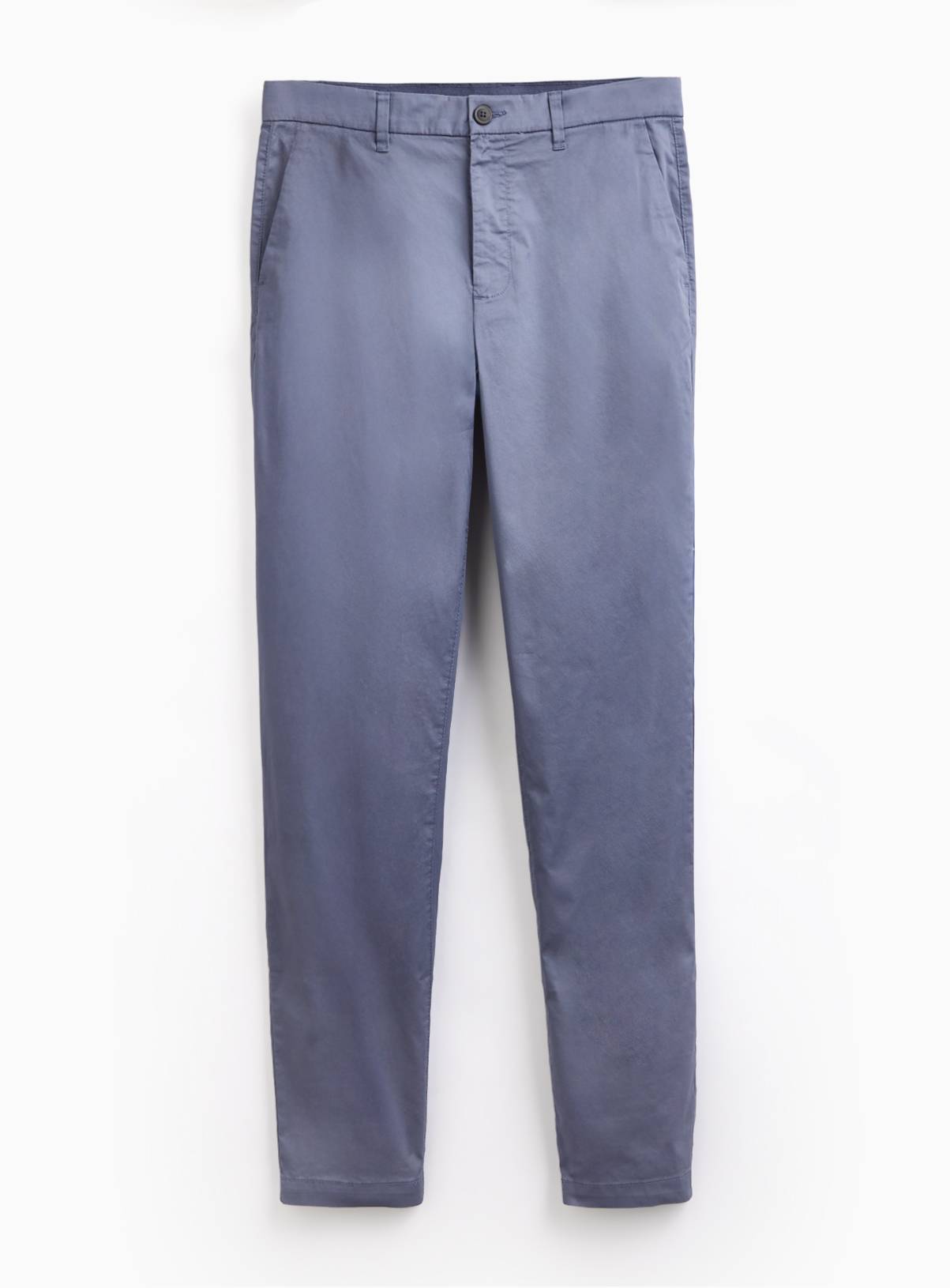 Blue Lightweight Slim Fit Chinos 34L - Image 3