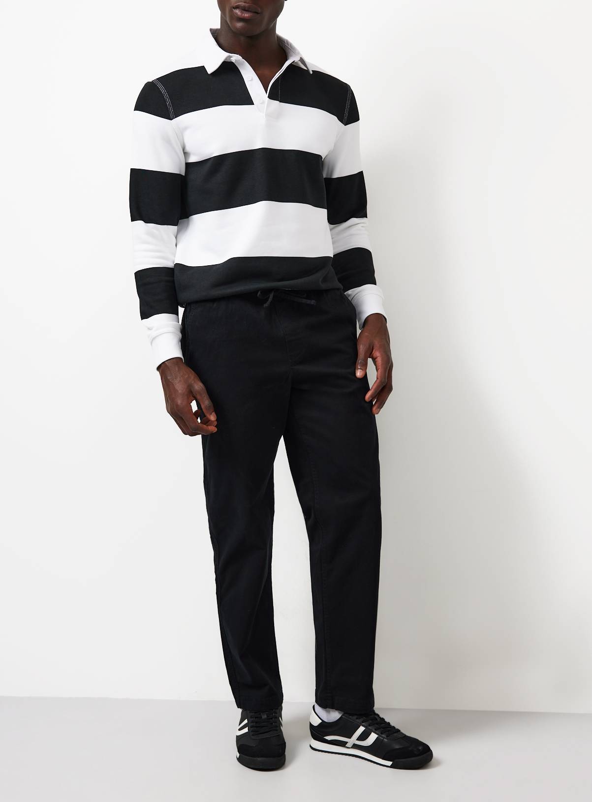 Black Pull On Trousers 40L - Image 1
