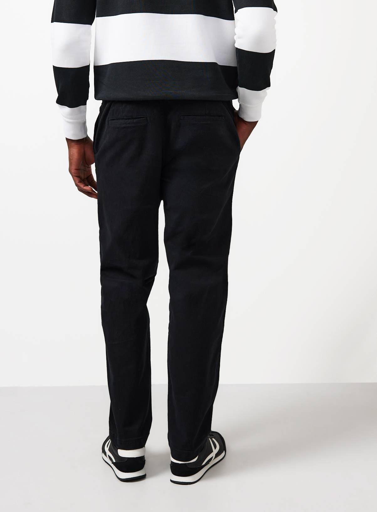 Black Pull On Trousers 40L - Image 5