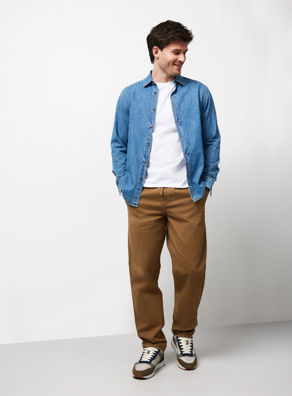 Tan Pull On Trousers 40S - Image 2 thumbnail