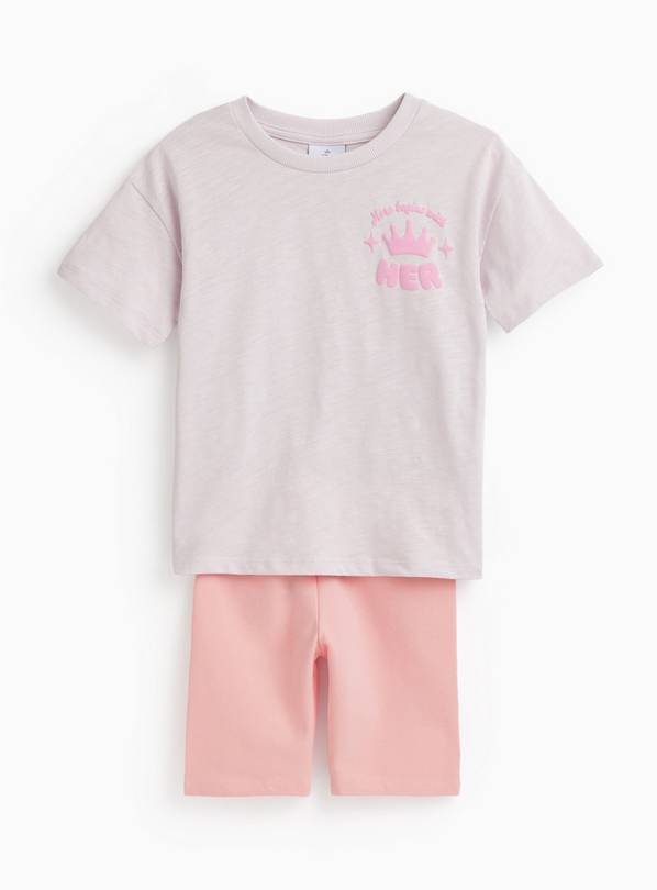 Pink Disney Princess Graphic T-Shirt & Shorts Set 1-2 years