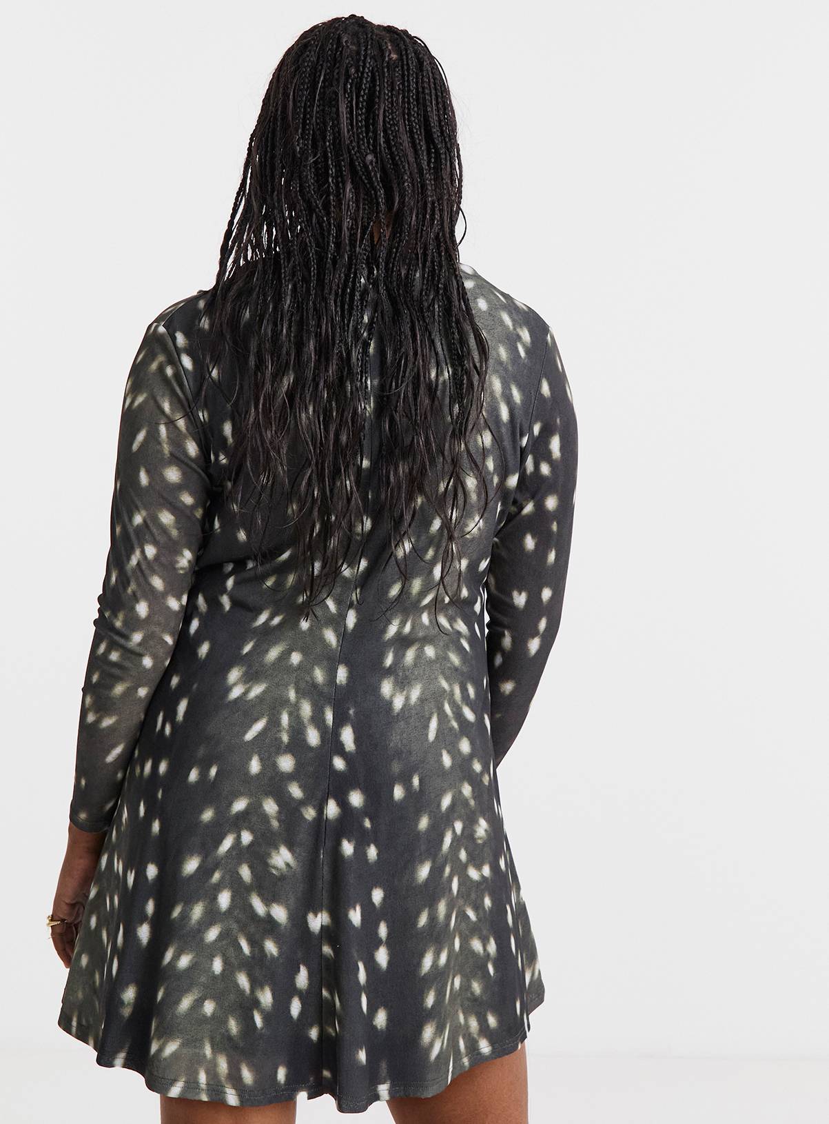 SIMPLY BE Seam Detail Mesh Mini Dress With Slash Neck 12 - Image 2