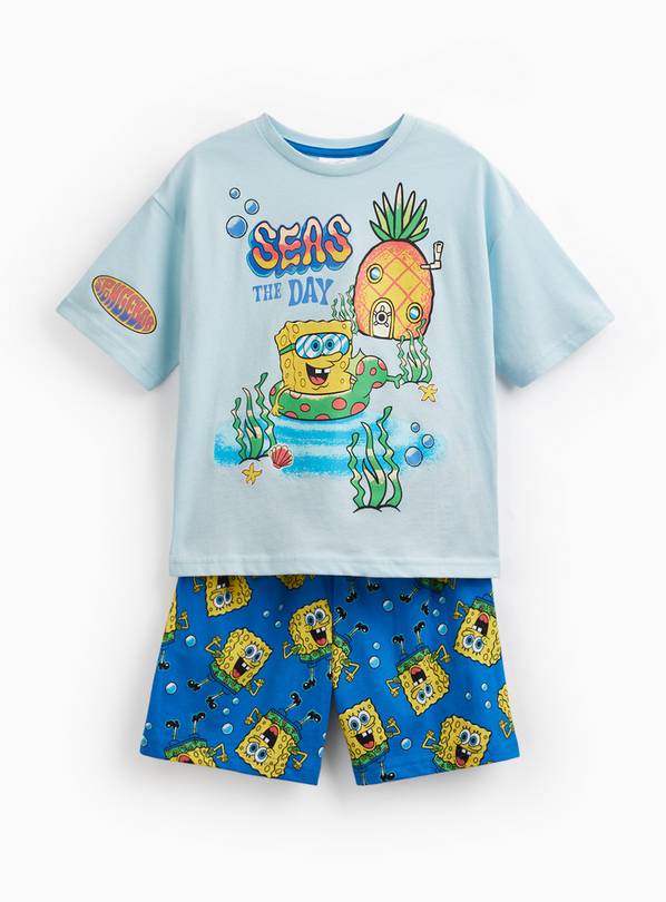 Grey SpongeBob SquarePants Short Pyjama Set 4-5 years