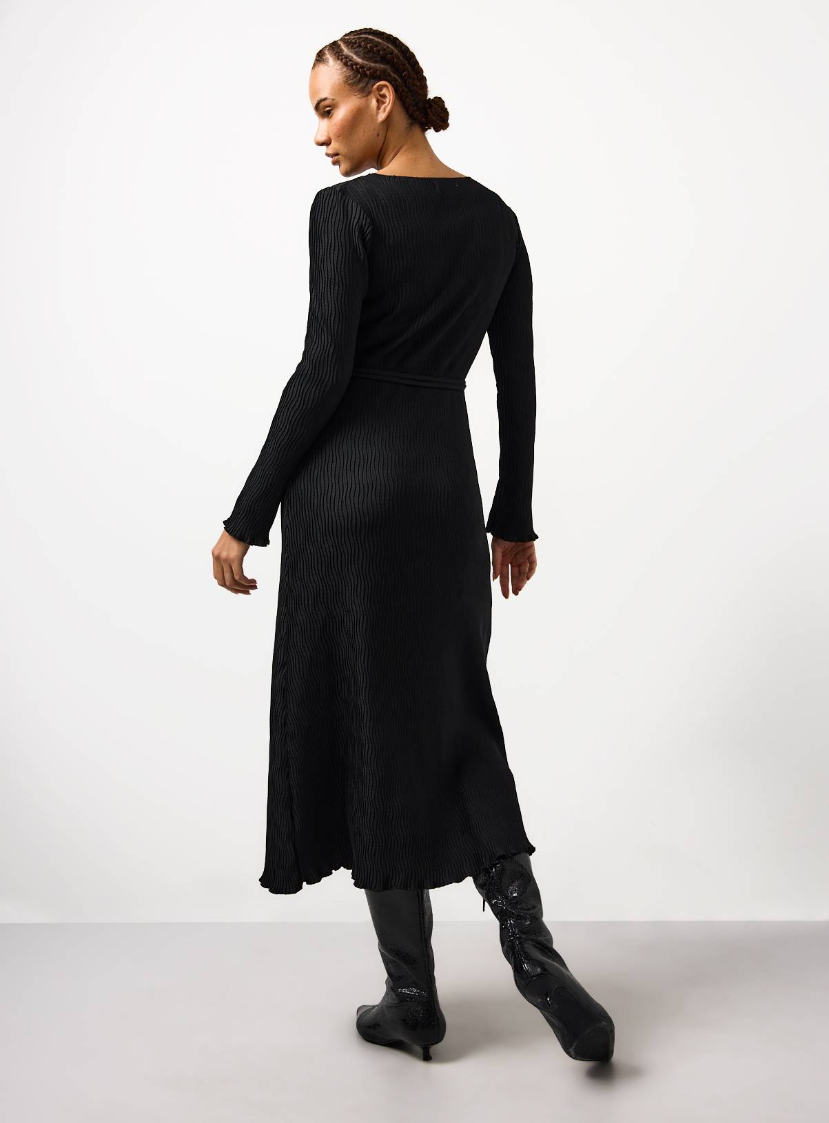 Black Midaxi Jersey Column Dress 10 - Image 4