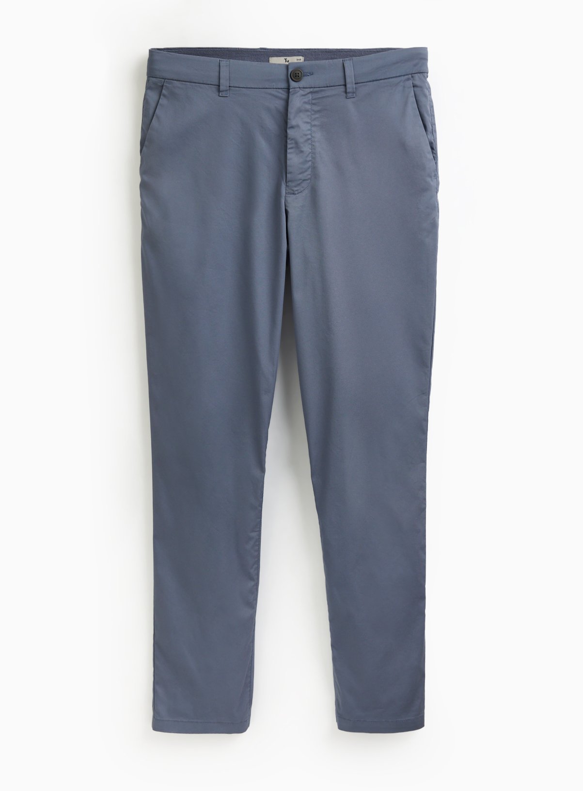 Blue Straight Leg Lightweight Chino Trousers 42R - Image 3 thumbnail