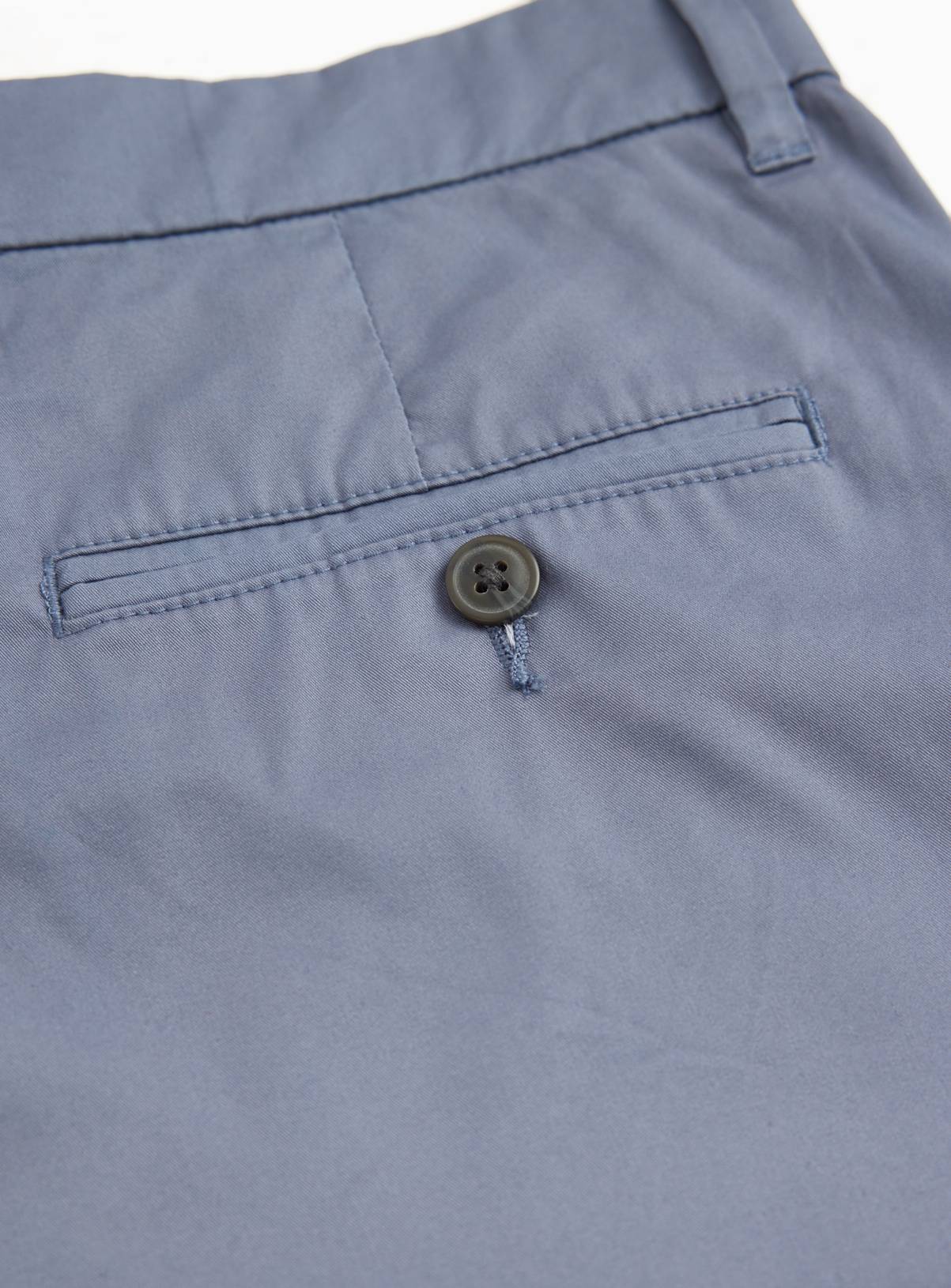 Blue Straight Leg Lightweight Chino Trousers 42R - Image 4