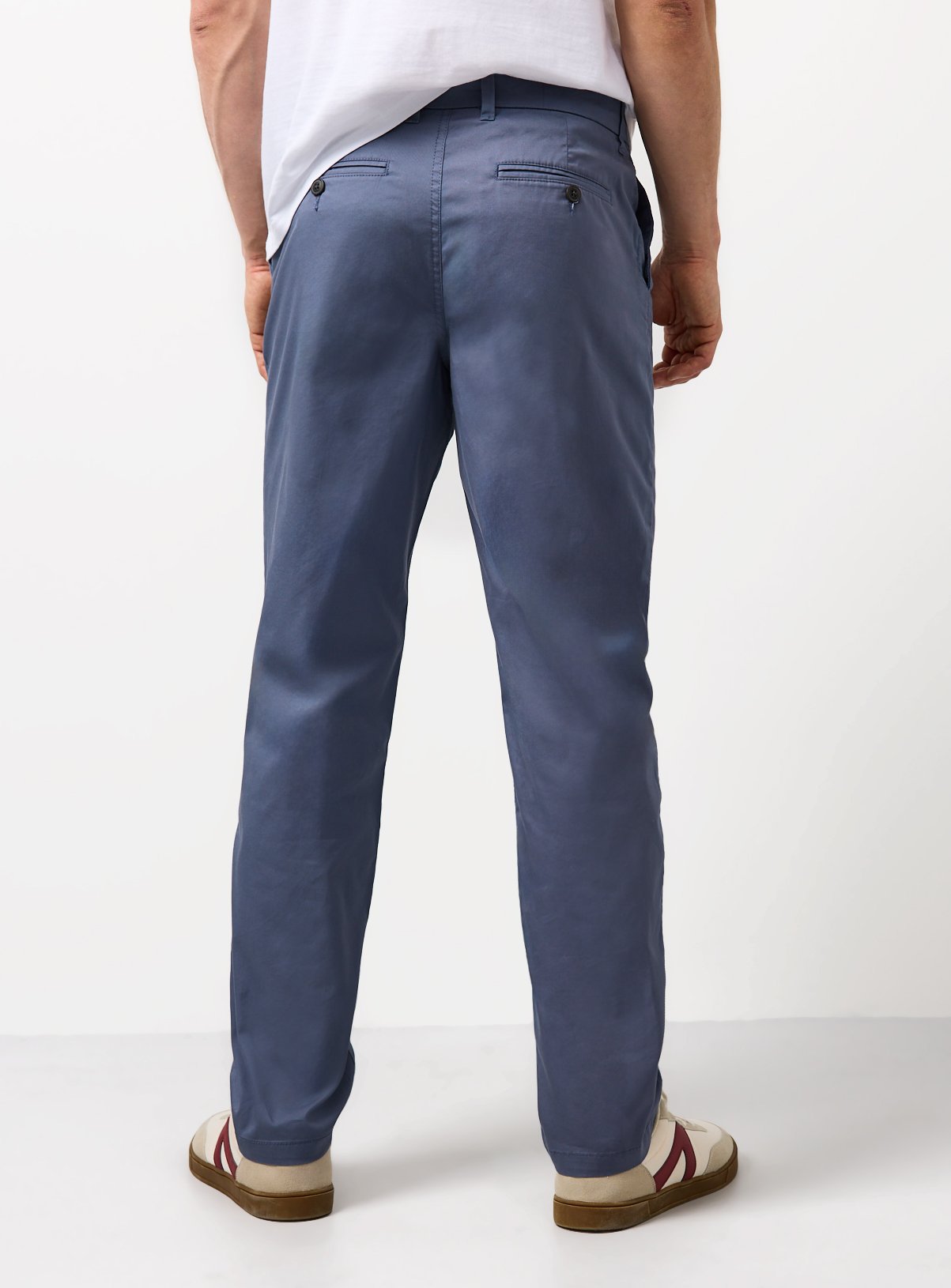 Blue Straight Leg Lightweight Chino Trousers 42R - Image 5 thumbnail