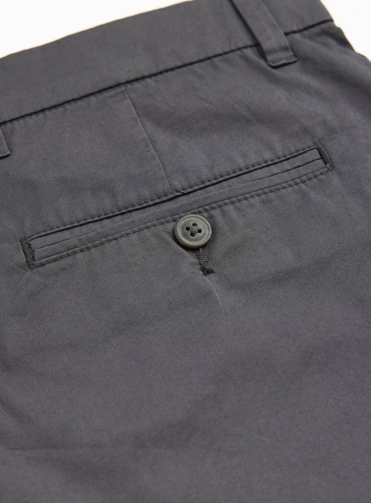Charcoal Straight Leg Lightweight Chino Trousers 42L - Image 4