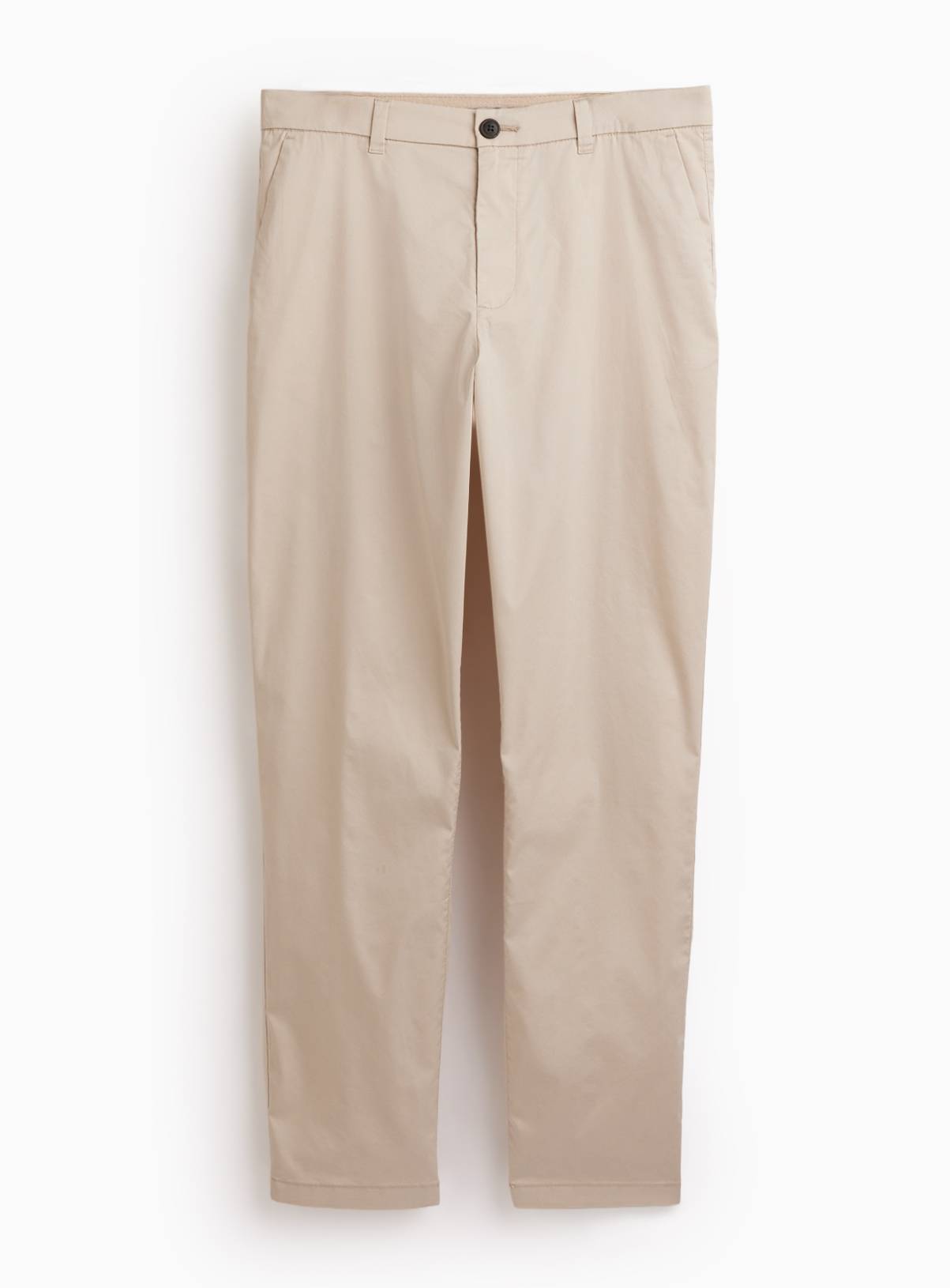Cream Straight Leg Lightweight Chino Trousers 34L - Image 3