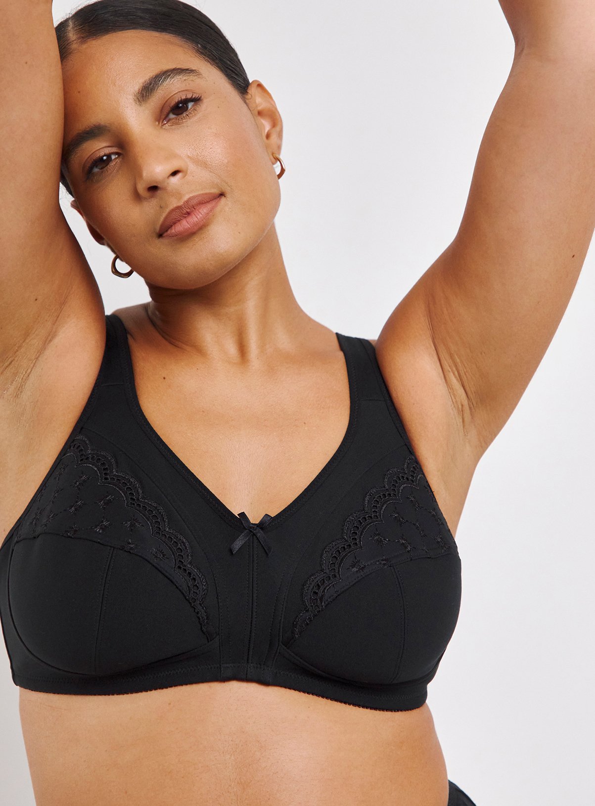 SIMPLY BE 2 Pack Sally Minimiser Non-Wired Bras 42D - Image 3 thumbnail
