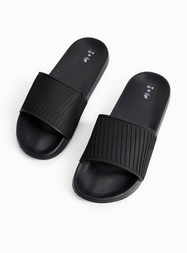 Plain Black Sliders L