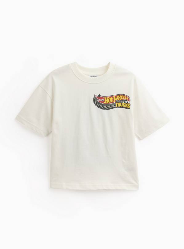 White Hot Wheels Graphic T-Shirt 6-7 years