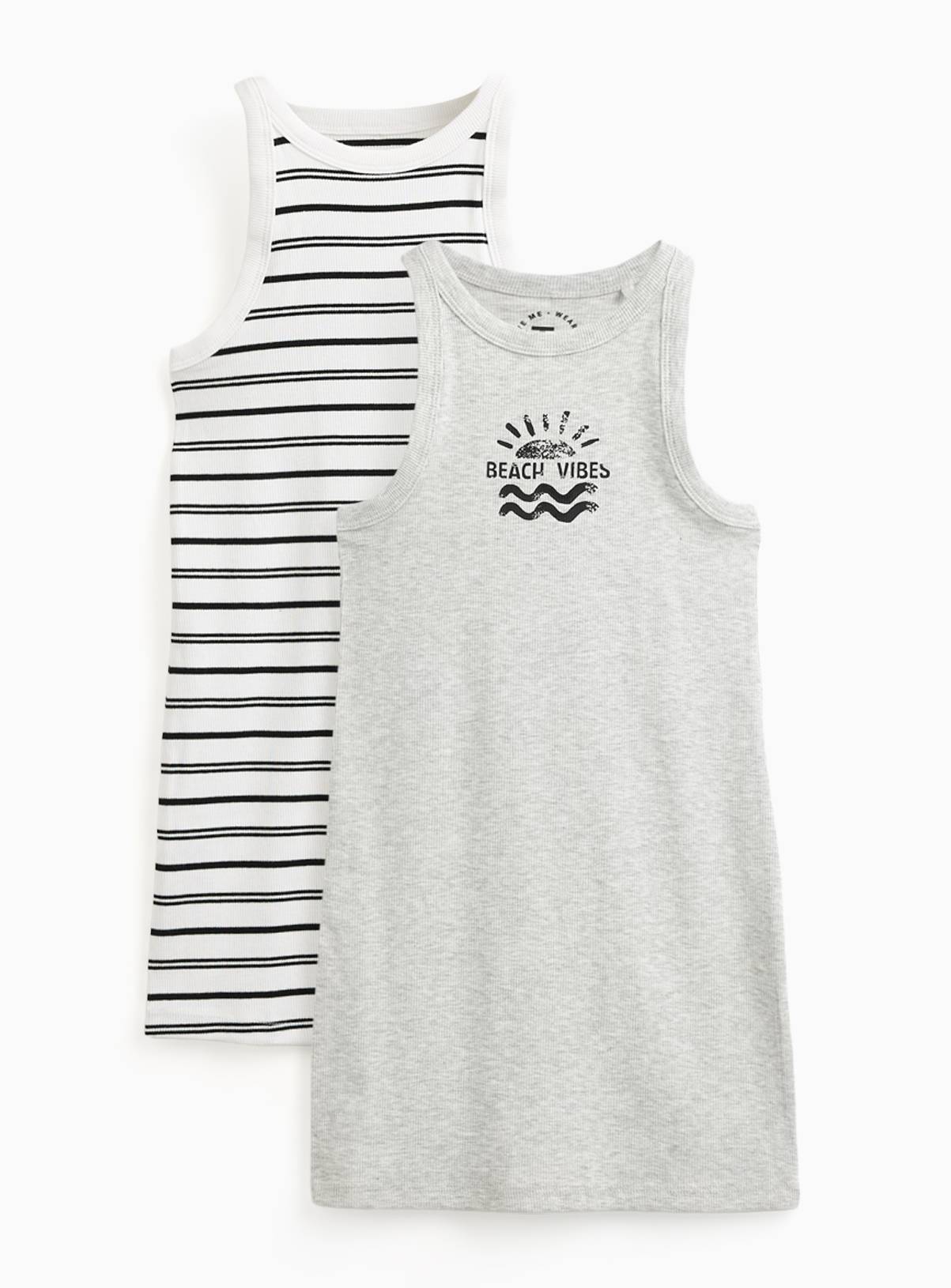 Mono Ribbed Column Dresses 2 Pack 5 years - Image 1