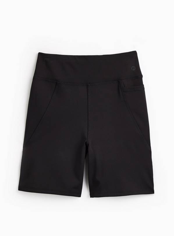 Black Fitted Active Shorts XS