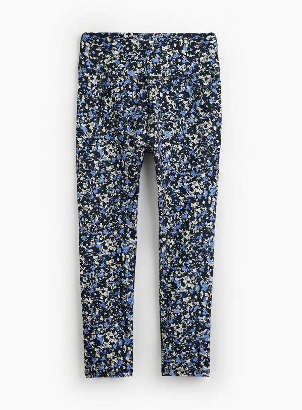 REAKTIV Ditsy Floral Print Everyday High-Waisted Cropped Legging XXL