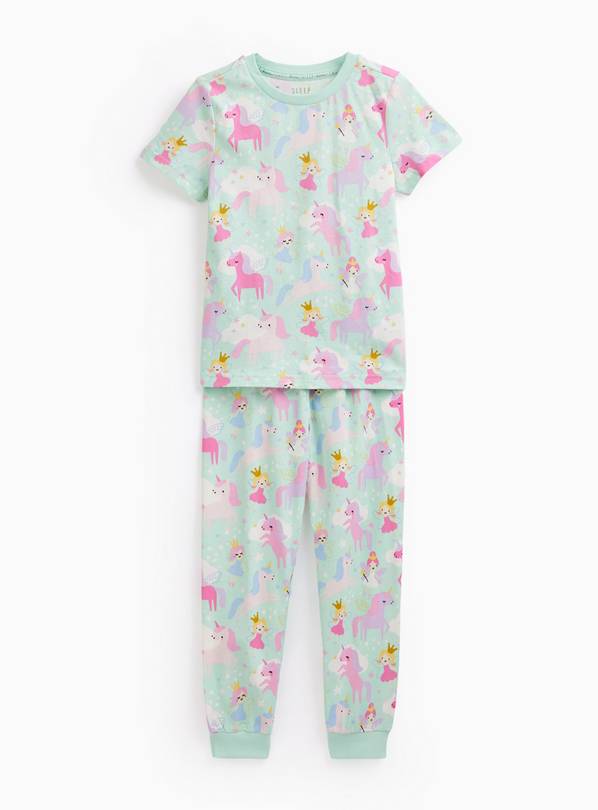 Unicorn Fairy Print Short Sleeve Pyjama Set 1-2 years