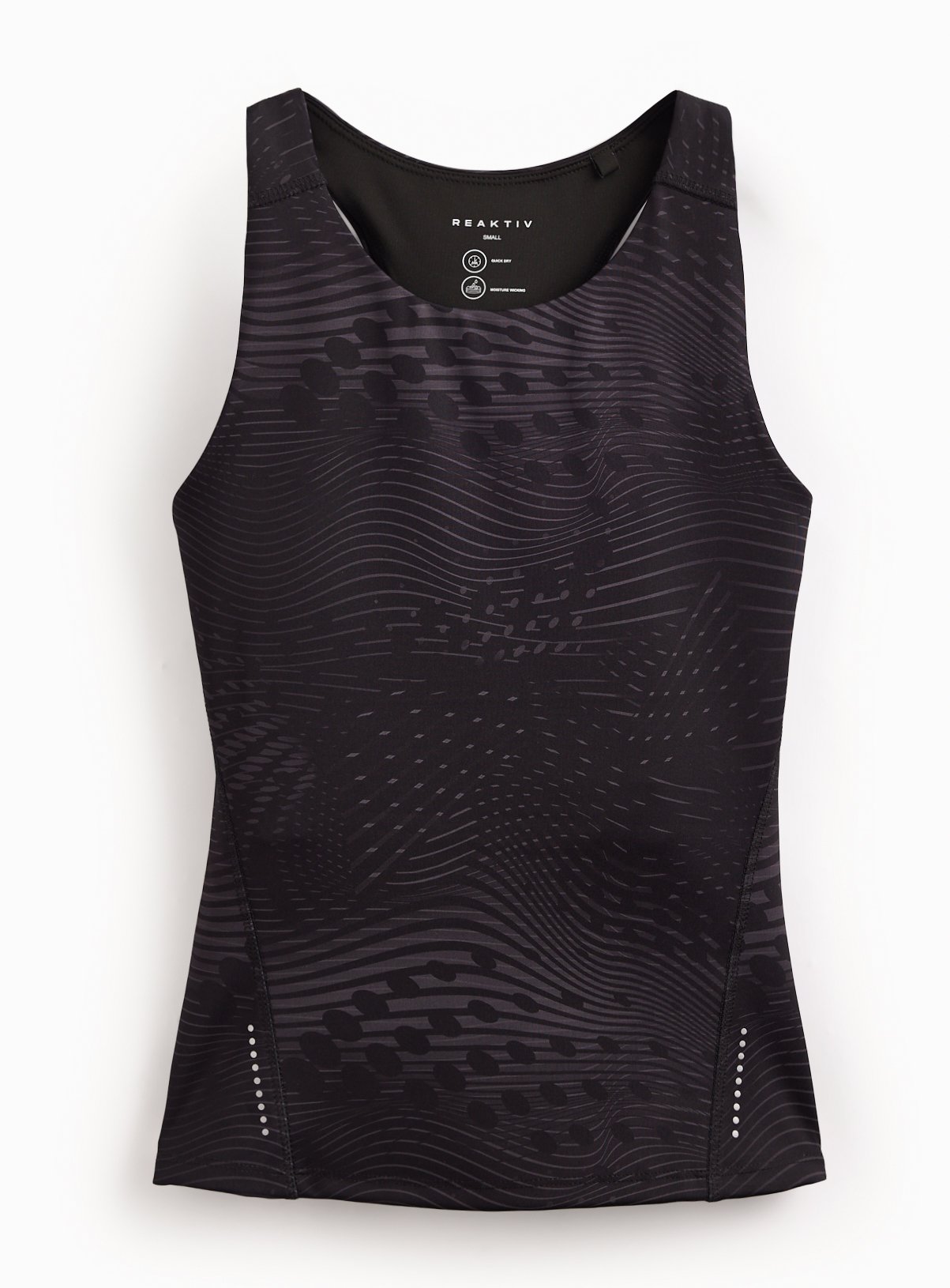 REAKTIV Black Elevated Racer Back Fitted Performance Vest M - Image 3 thumbnail
