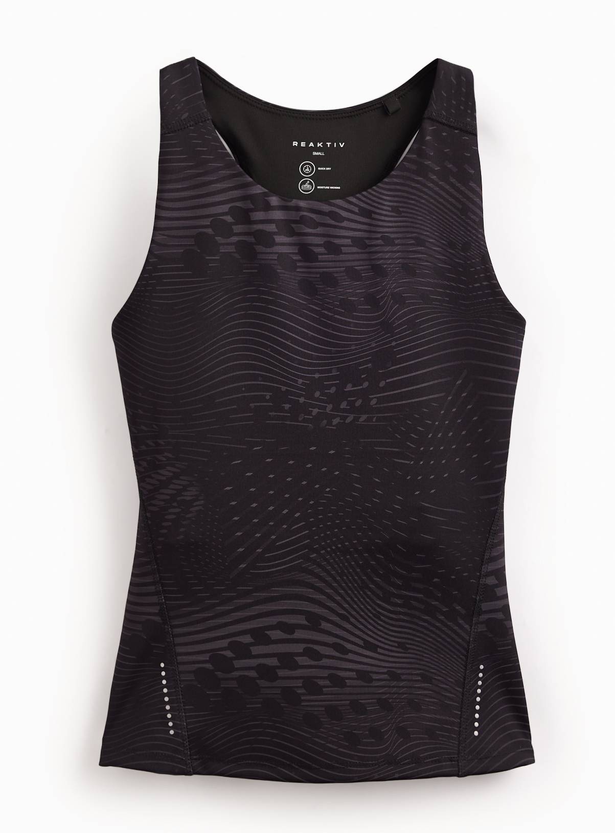 REAKTIV Black Elevated Racer Back Fitted Performance Vest M - Image 3