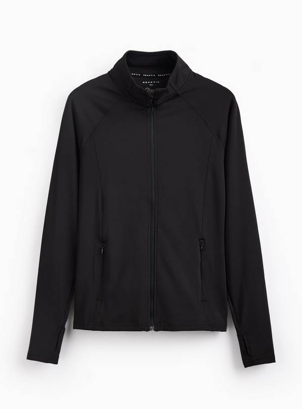 REAKTIV Black Training Slim Fit Zip Through Jacket XL