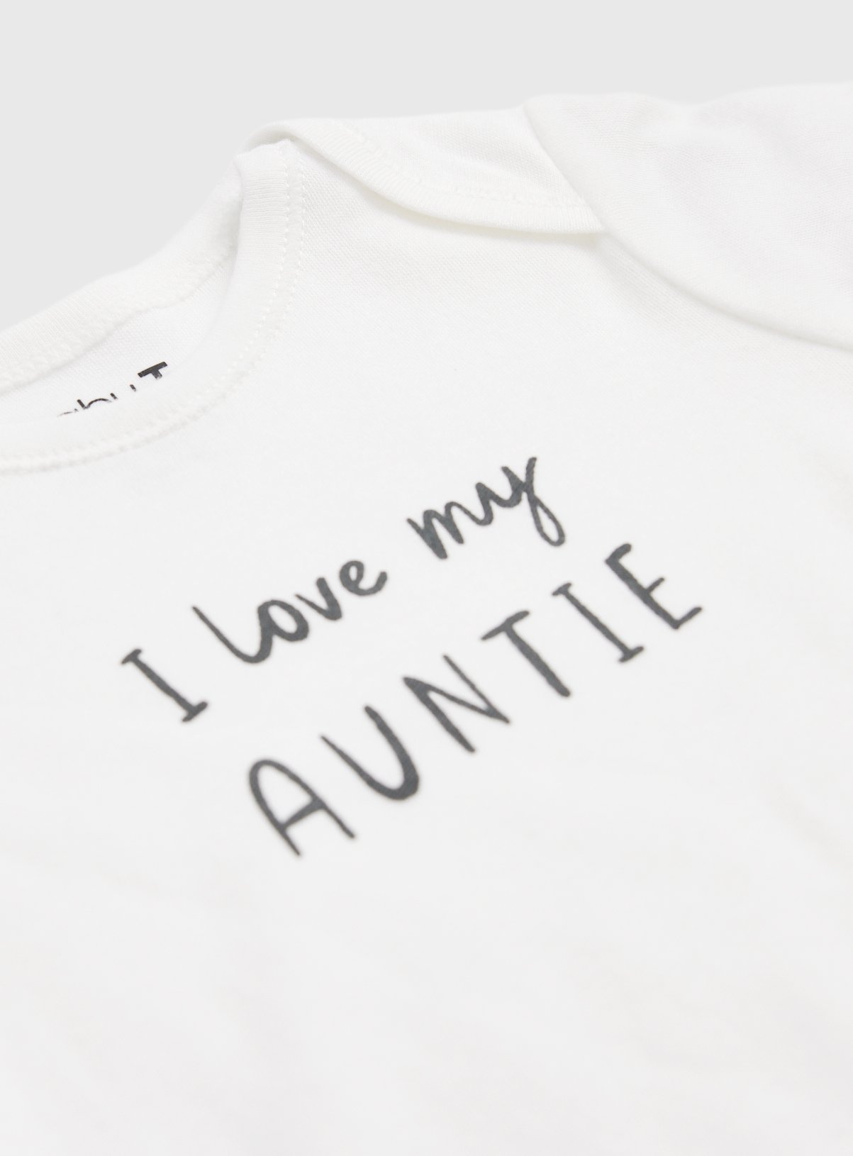 White I Love My Auntie Slogan Bodysuit 9-12 months - Image 2 thumbnail