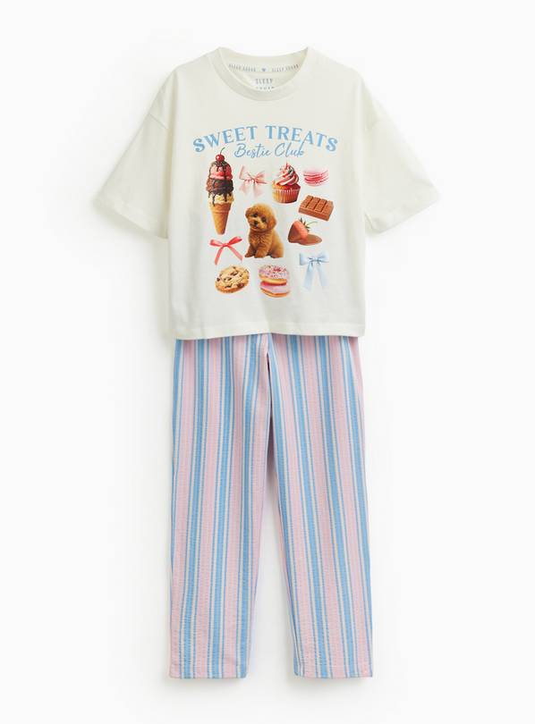 Sweet Treats Bestie Club Graphic Pyjama Set 7-8 years